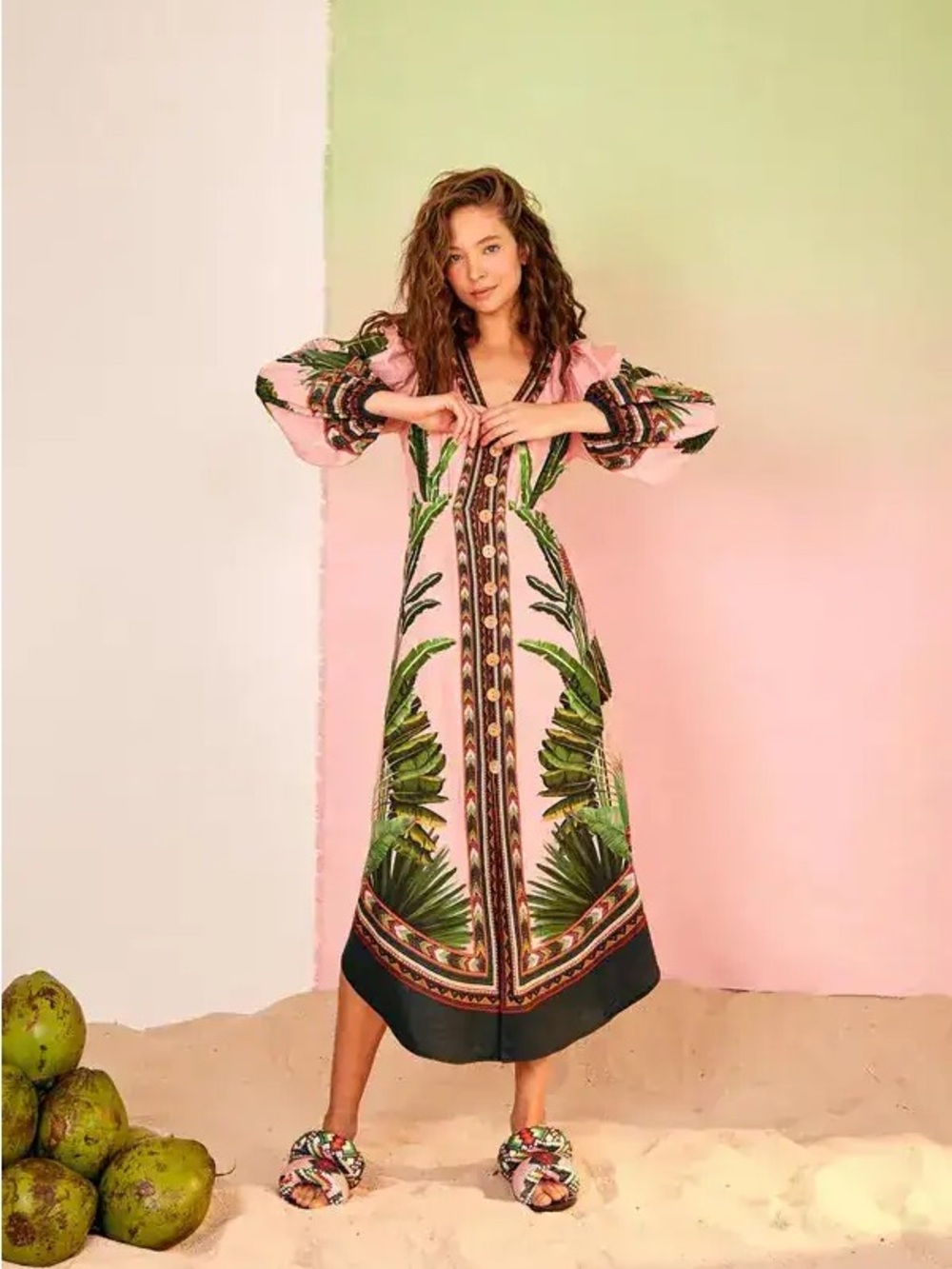 FARM Rio Amazonia Forest Maxi Dress